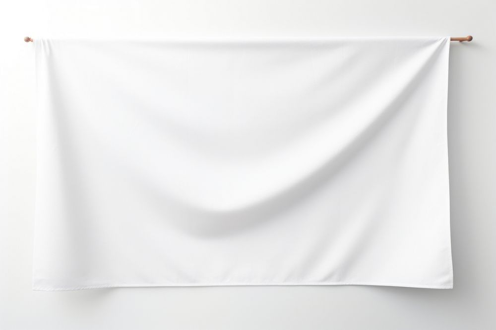 Banner mockup backgrounds textile white. AI generated Image by rawpixel.