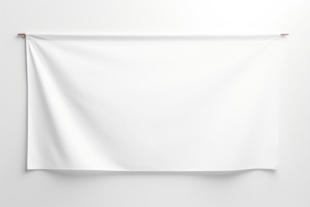 Banner mockup backgrounds white white background. AI generated Image by rawpixel.