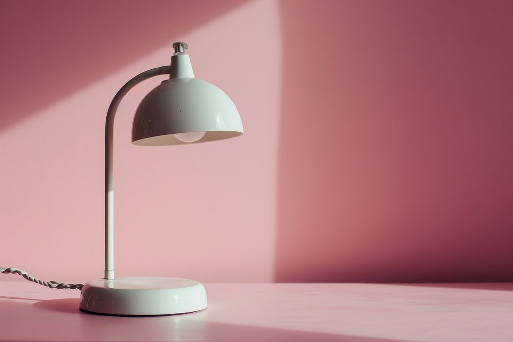 White lamp lampshade pink technology. AI generated Image by rawpixel.