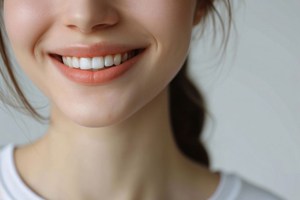 Smile teeth skin white.