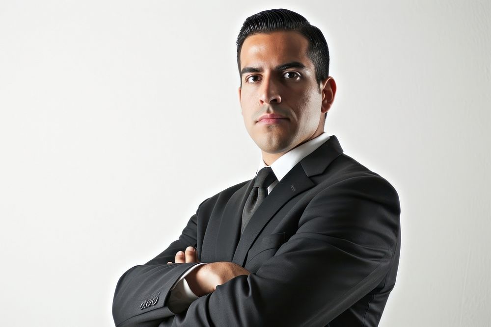 Mexican businessman arm crossed portrait adult photo. AI generated Image by rawpixel.