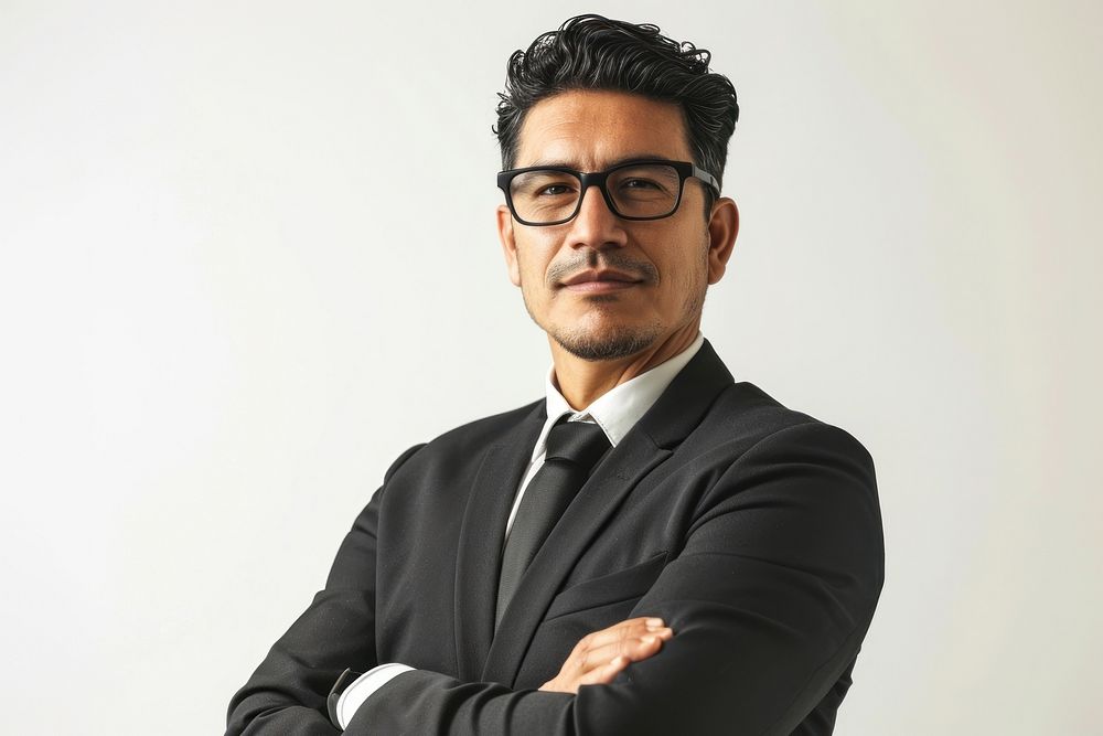 Mexican businessman arm crossed portrait blazer adult. AI generated Image by rawpixel.