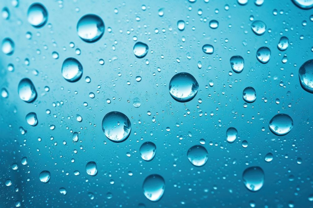  Blue water texture background backgrounds drop condensation. AI generated Image by rawpixel.