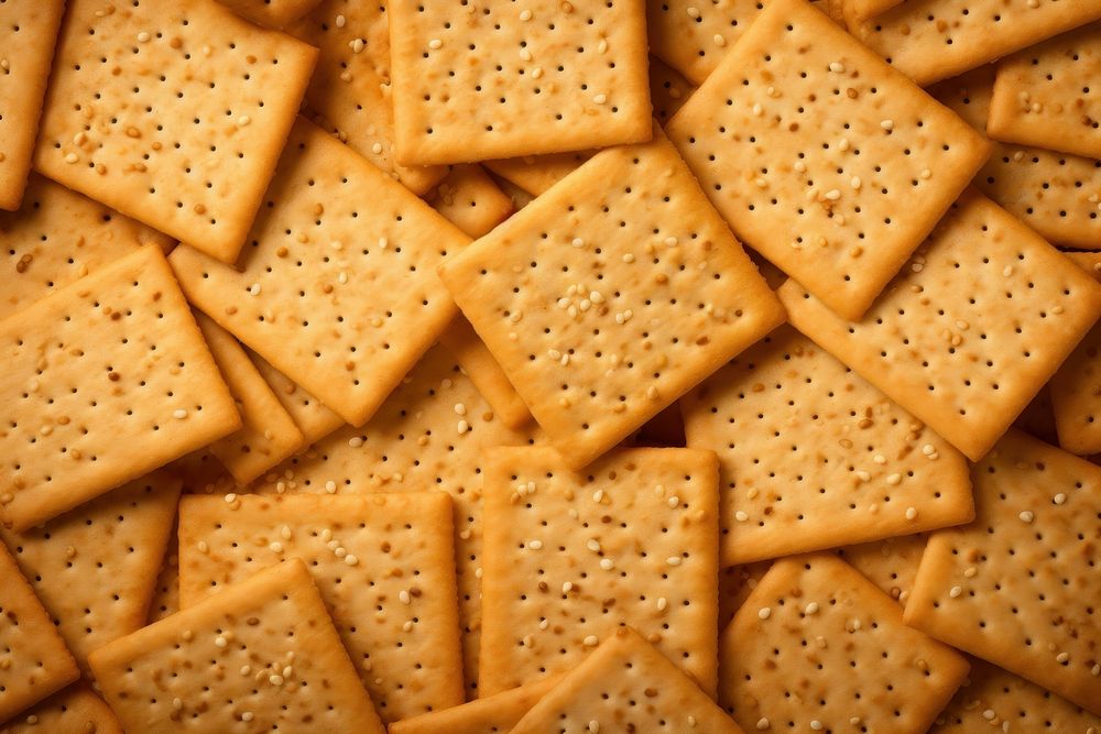  Crackers texture background backgrounds cracker food. AI generated Image by rawpixel.