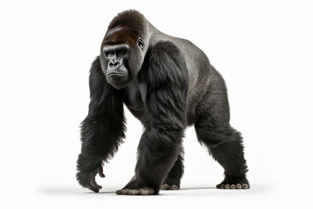 Gorilla gorilla wildlife mammal. AI generated Image by rawpixel.