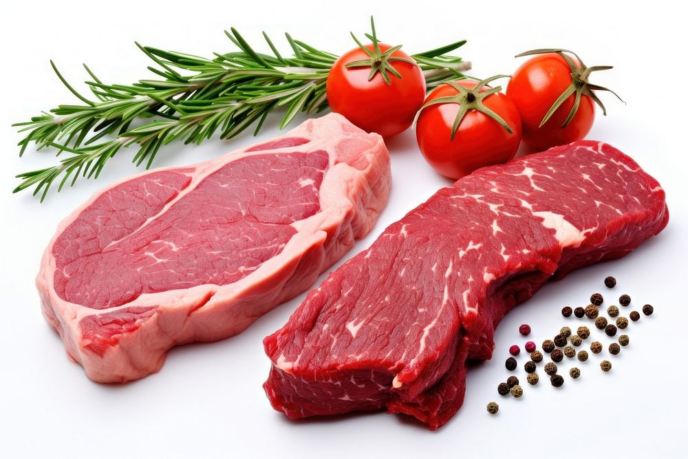 Beef steak ingredients meat food pork.