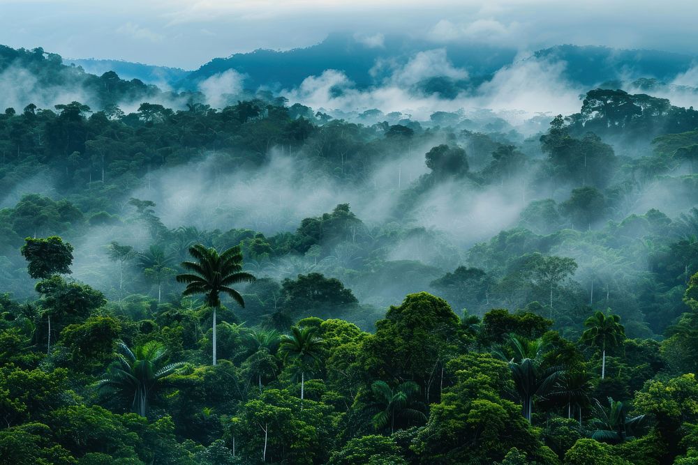 Amazon rainforest vegetation outdoors nature.