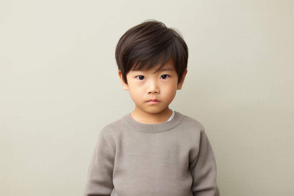 Asian little boy portrait people child.