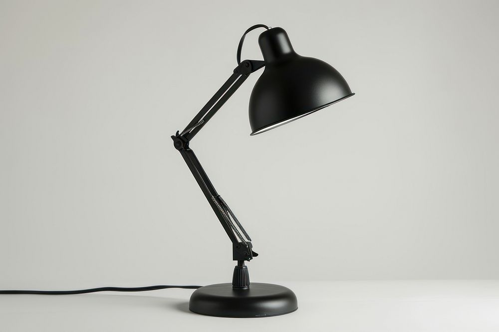 Black lamp lampshade technology furniture. AI generated Image by rawpixel.