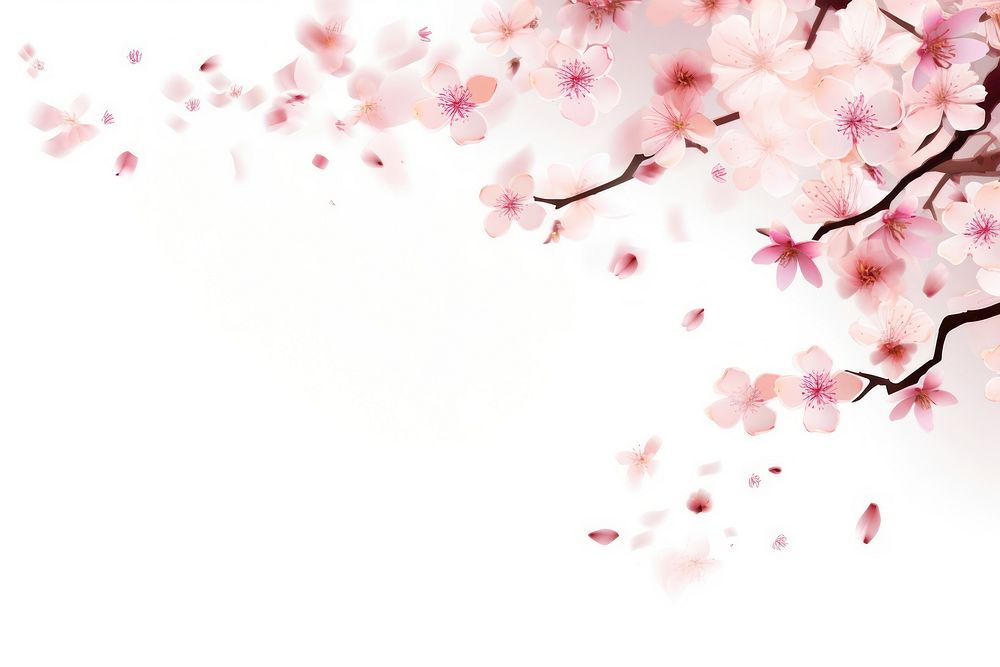Cherry blossoms petals backgrounds flower plant.