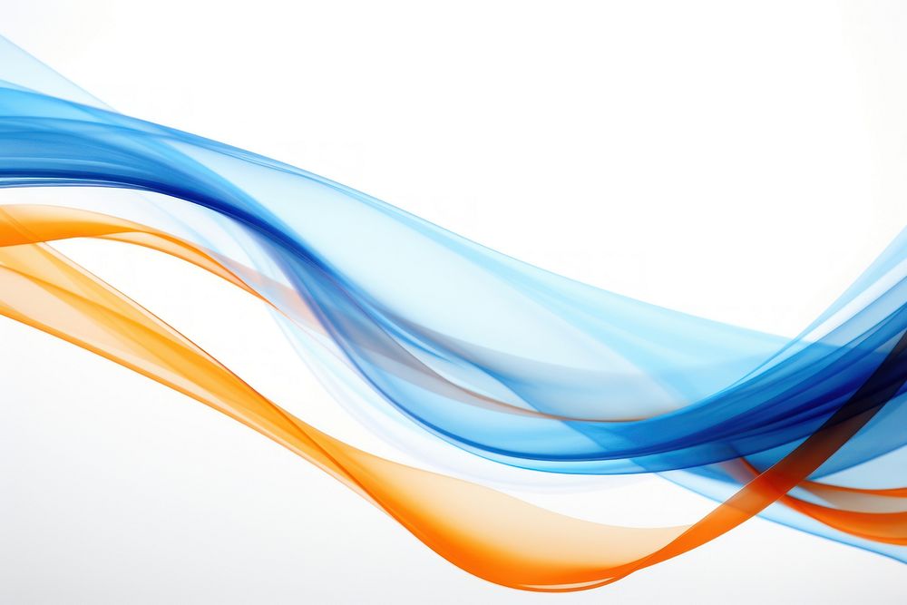 Blue and orange ribbons backgrounds pattern creativity.