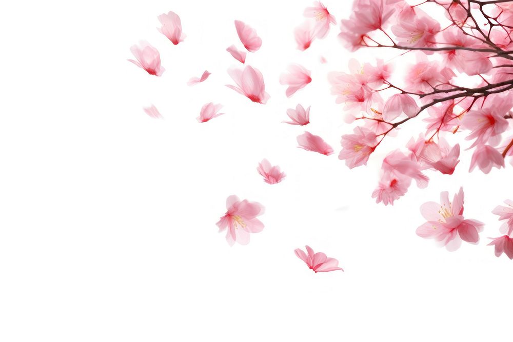 Sakura petals backgrounds outdoors blossom.