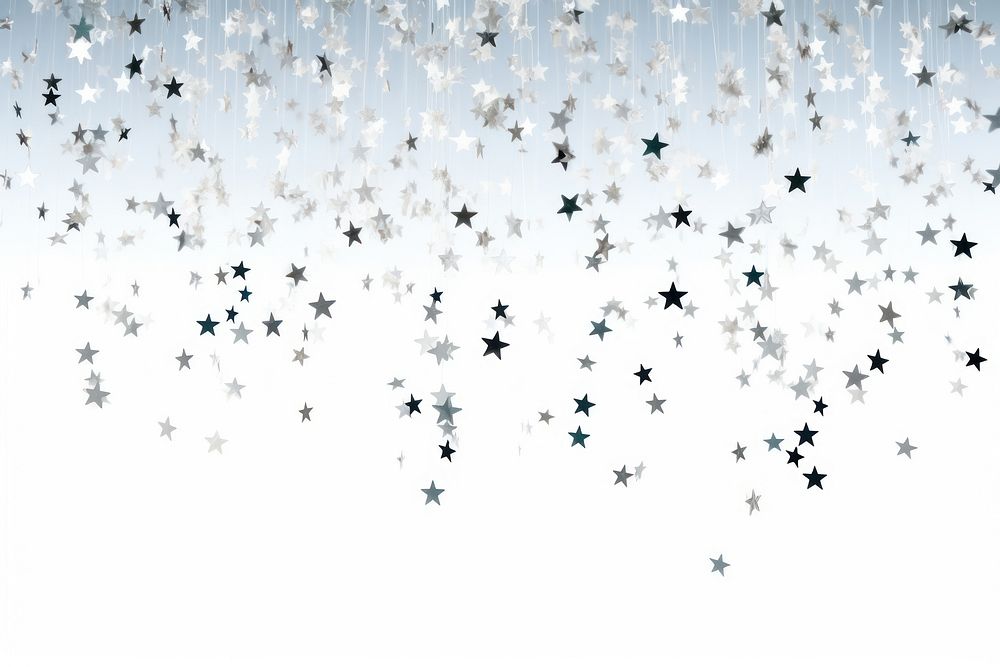 Stars backgrounds snowflake confetti.