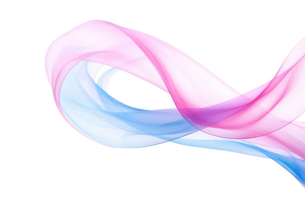 Pink and blue ribbons backgrounds smoke white background.