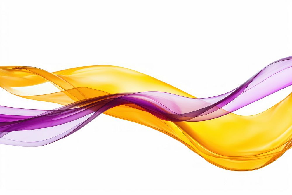 Purple and yellow ribbons backgrounds white background creativity.