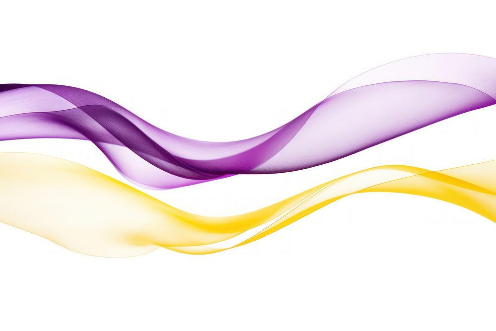 Purple and yellow ribbons backgrounds white background fragility.