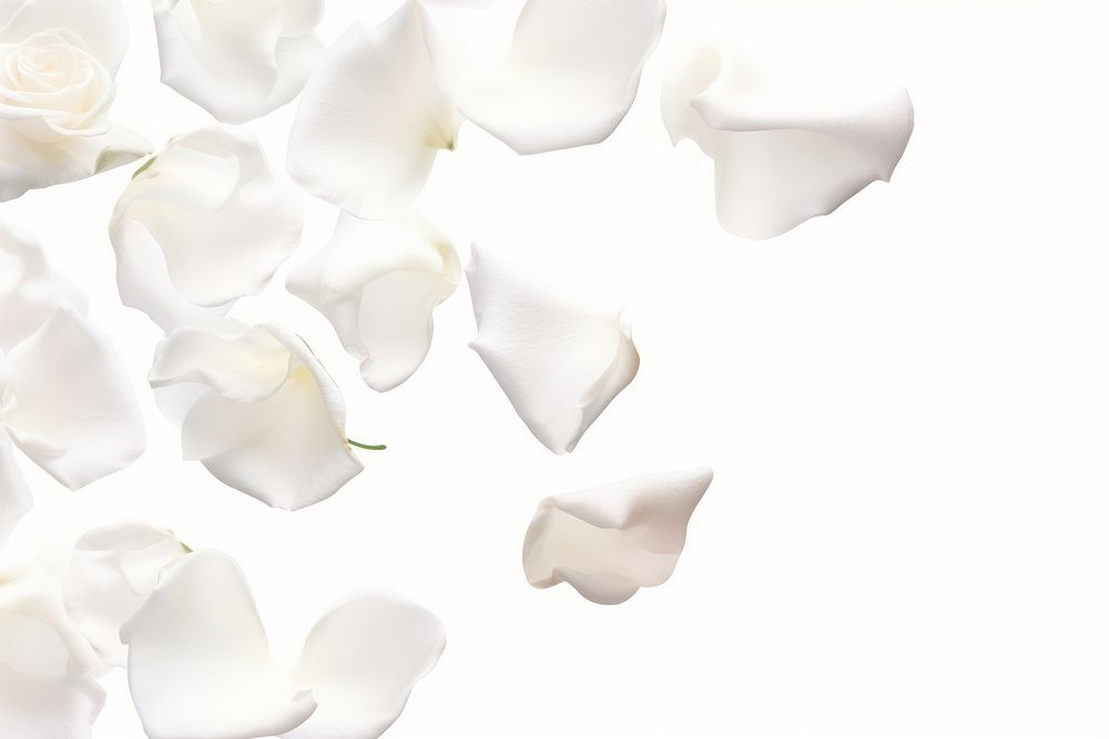 White rose petals backgrounds flower plant.