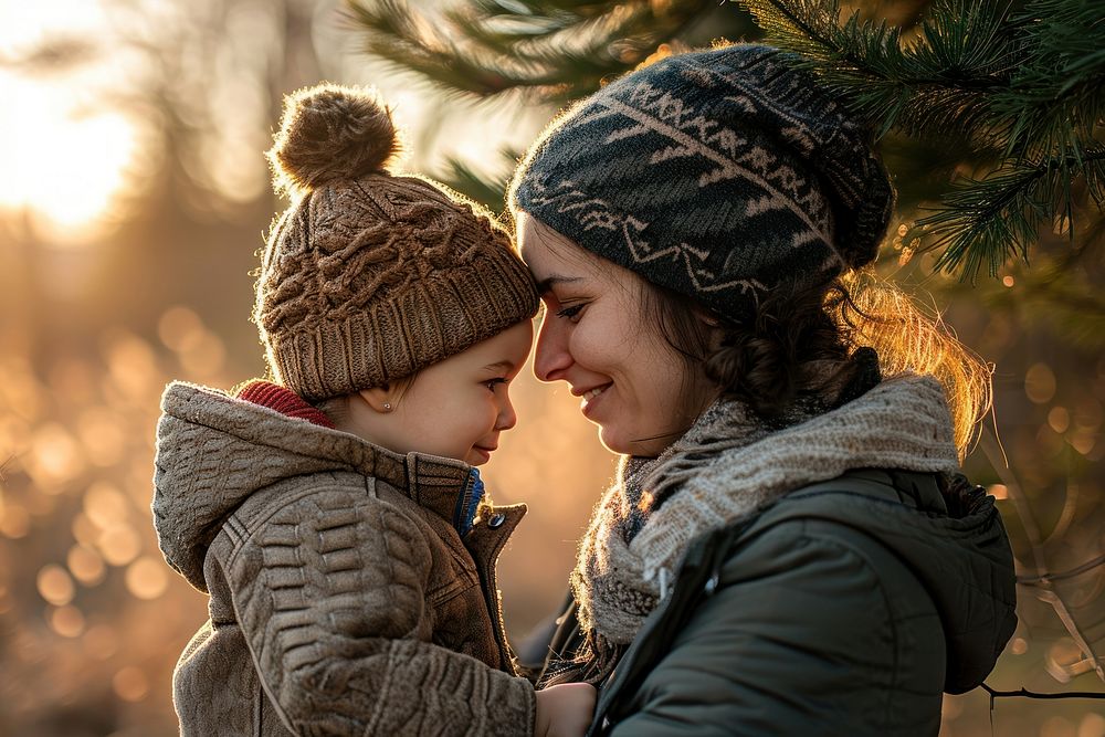Mother talking to her child human happy togetherness. AI generated Image by rawpixel.