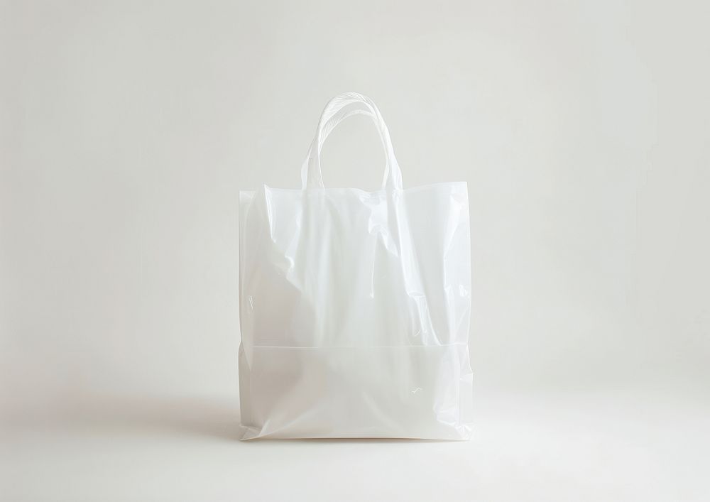 Plastic shopping bag handbag plastic white.