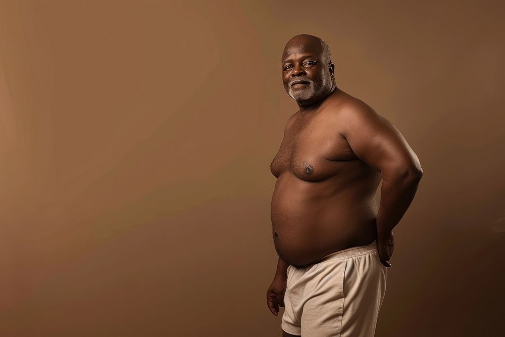 African american man portrait adult bodybuilding.