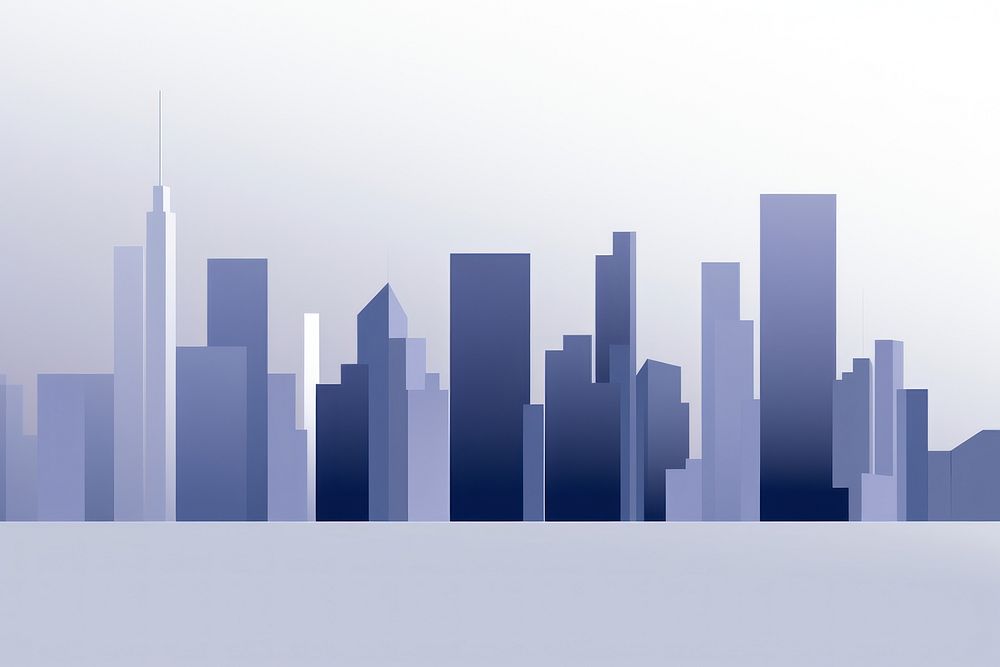 Skyline city architecture silhouette.