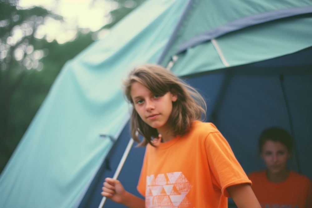 Camping photography portrait outdoors. AI generated Image by rawpixel.