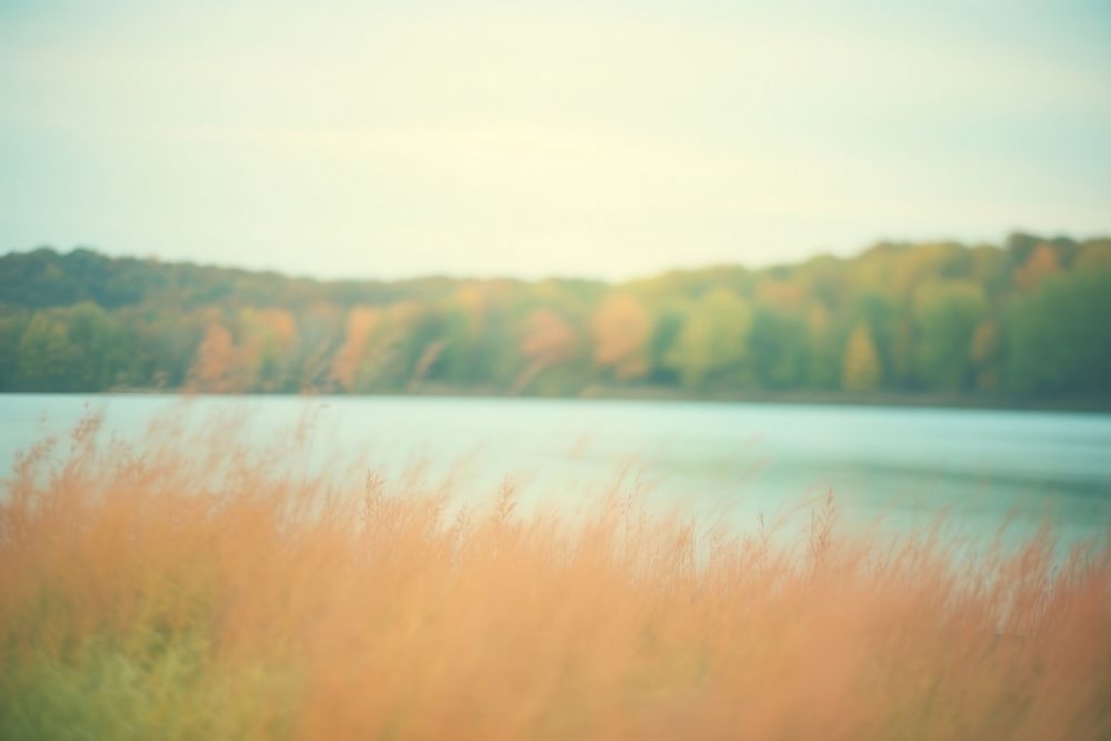Autumn lake landscape outdoors nature. AI generated Image by rawpixel.