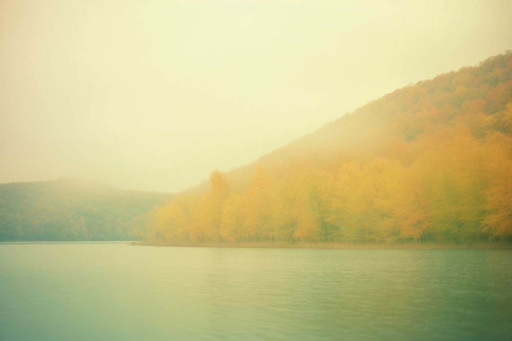 Autumn lake landscape outdoors nature. AI generated Image by rawpixel.