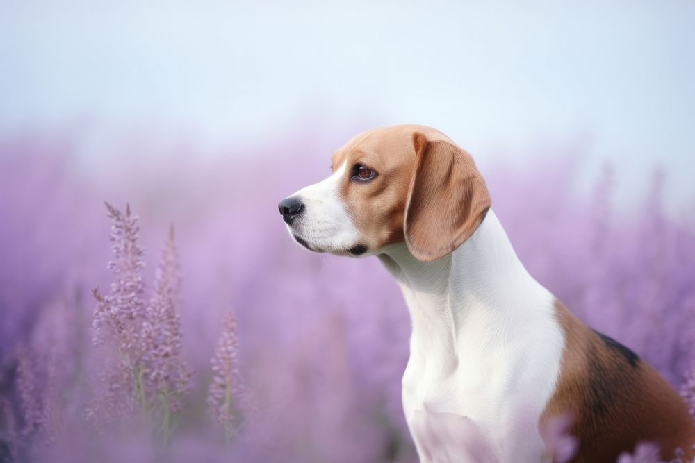 Beagle animal mammal flower.