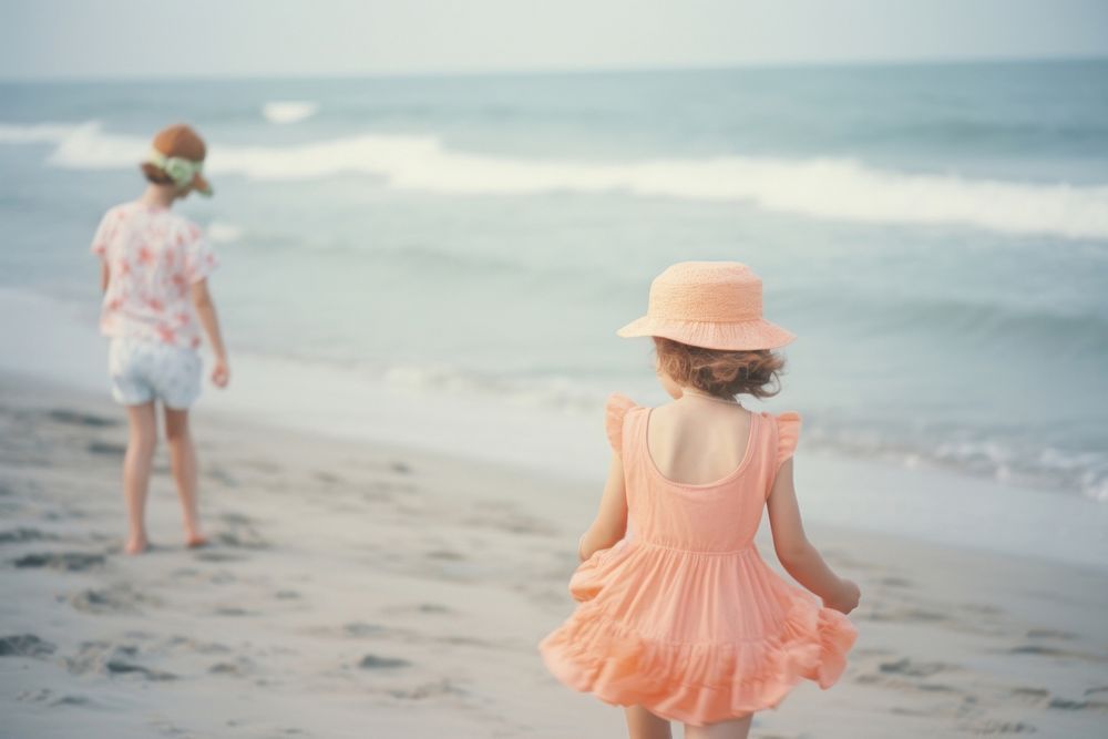 Family trip on beach photography outdoors nature. AI generated Image by rawpixel.
