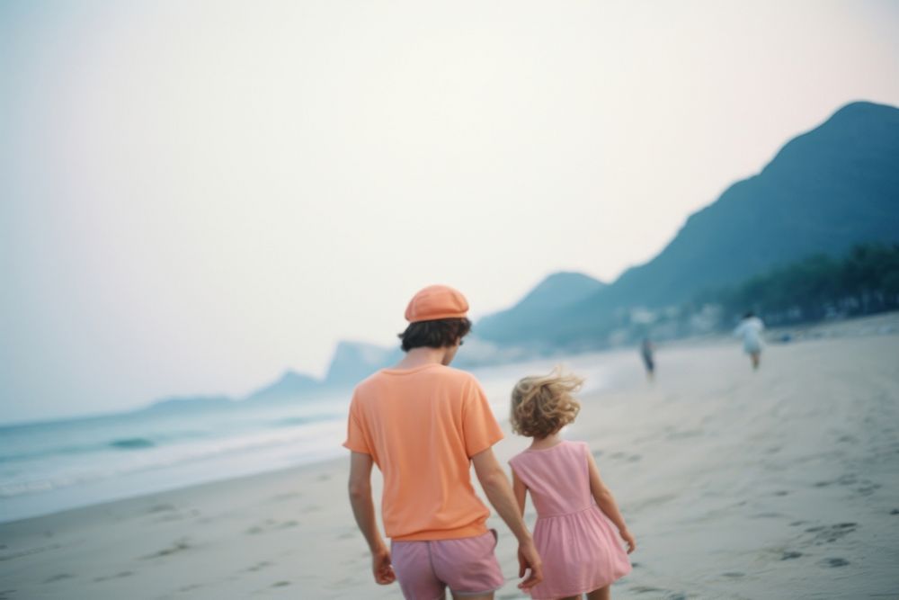 Family trip on beach photography outdoors vacation. AI generated Image by rawpixel.