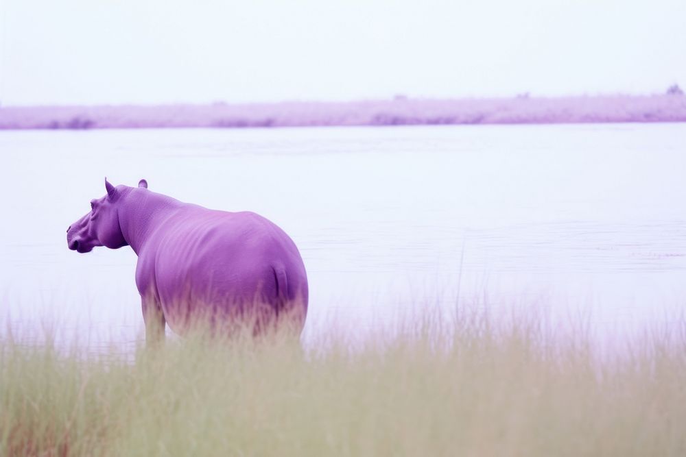 Hippo livestock wildlife animal.