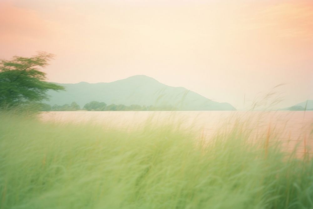 Natural lake landscape outdoors nature. AI generated Image by rawpixel.