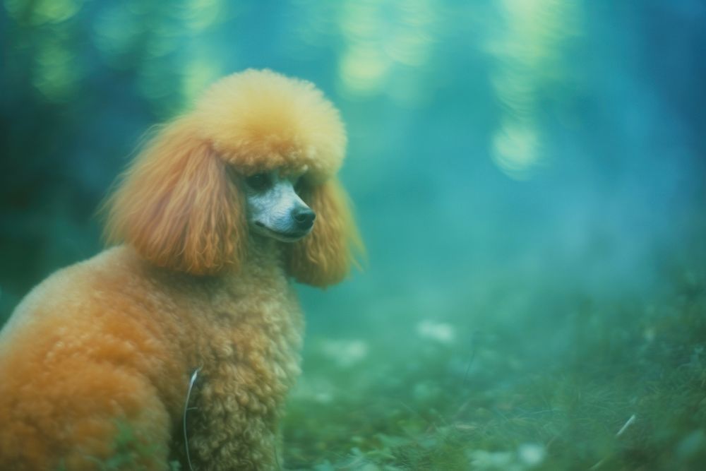 Poodle wildlife outdoors animal. AI generated Image by rawpixel.