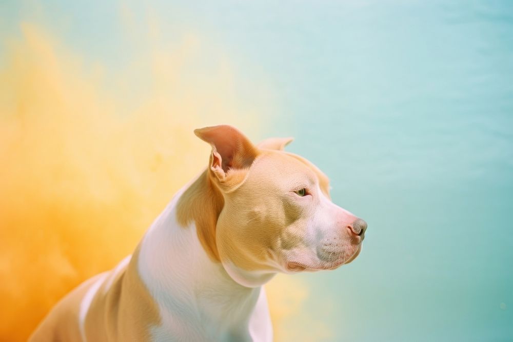 Pitbull pitbull bulldog animal. AI generated Image by rawpixel.