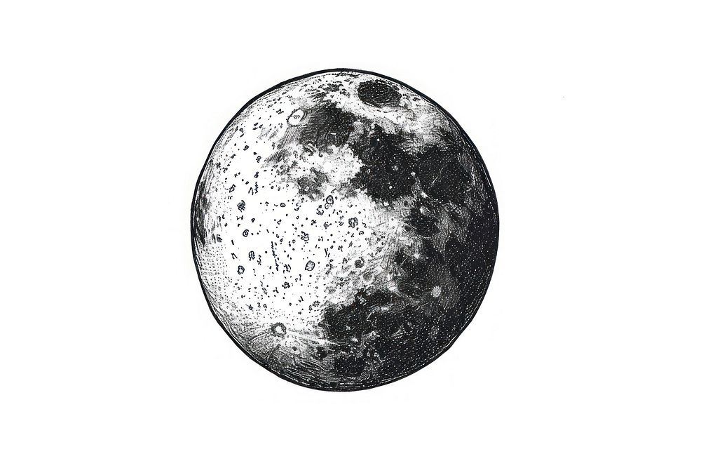 Moon astronomy space monochrome.