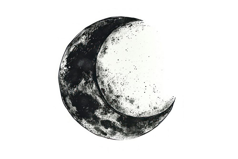 Moon astronomy drawing night.