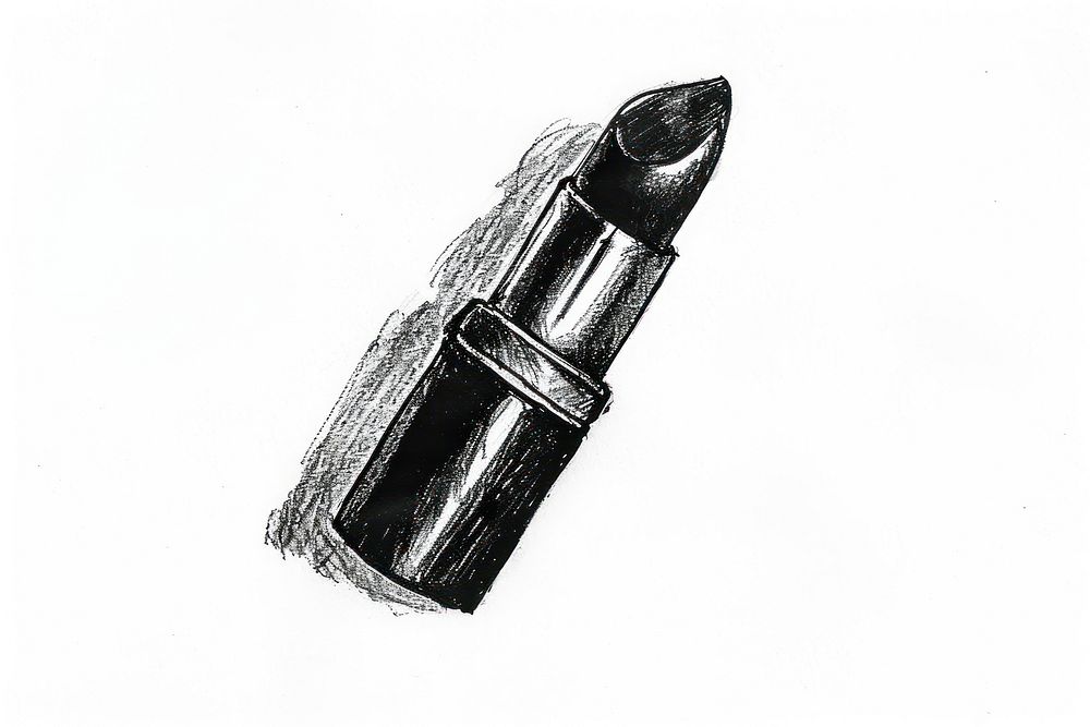 Lipstick drawing black ammunition.