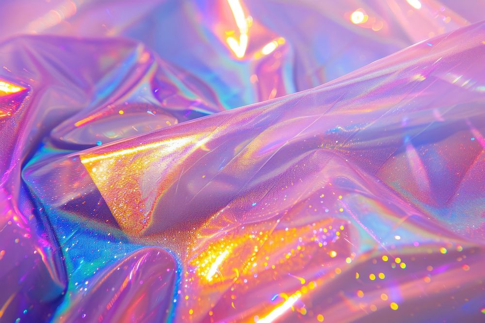 Holographic plastic wrap background backgrounds glitter rainbow.