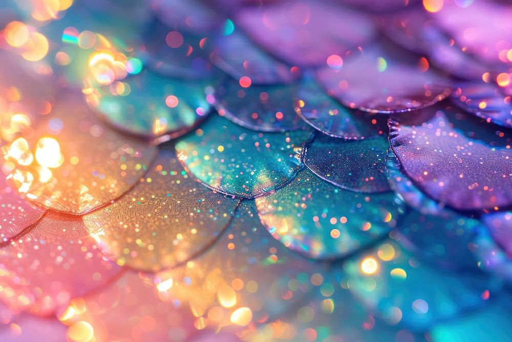 Holographic scale background glitter backgrounds decoration.