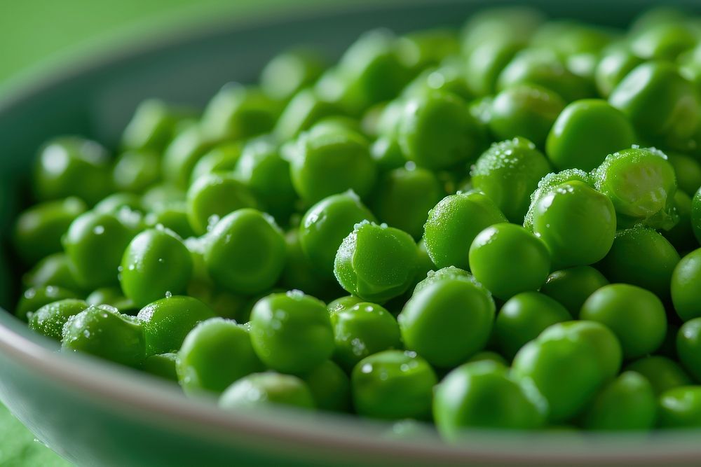 Extreme close up of peas food backgrounds vegetable.