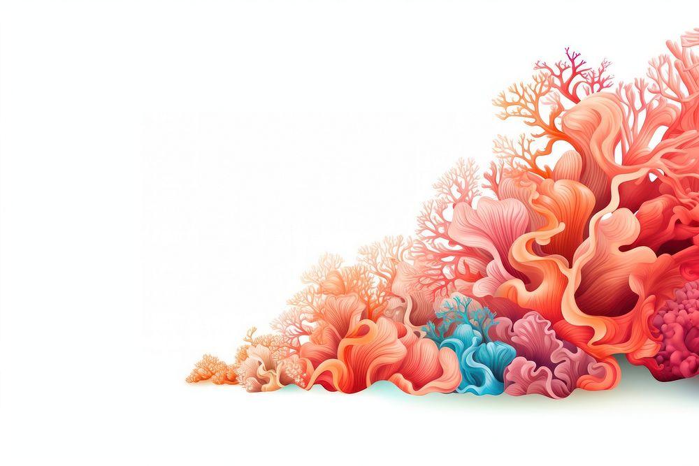 Colorful coral pattern nature sea.