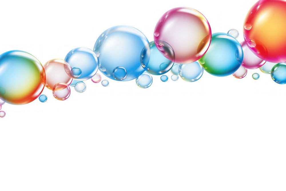 Bubble backgrounds sphere white background.