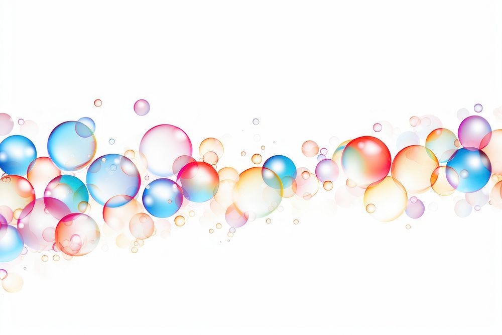 Bubbles backgrounds sphere white background.