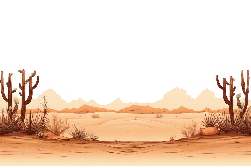 Desert landscape outdoors nature.