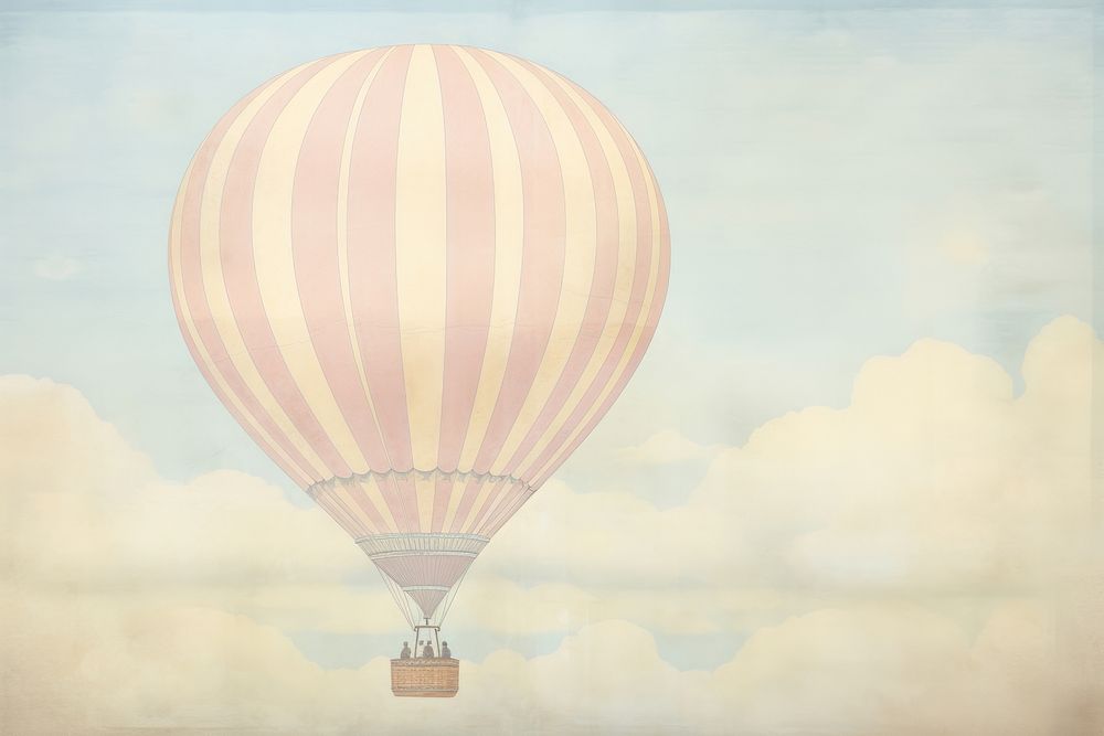 Illustration of hot air balloon backgrounds aircraft vehicle.