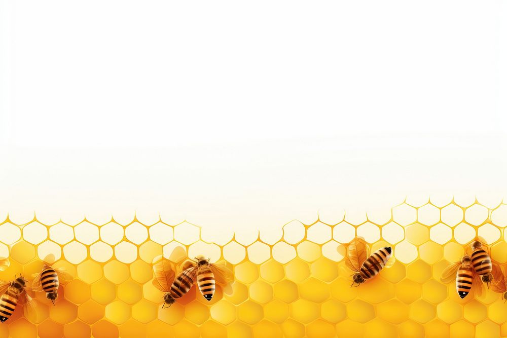 Honey backgrounds honeycomb animal.