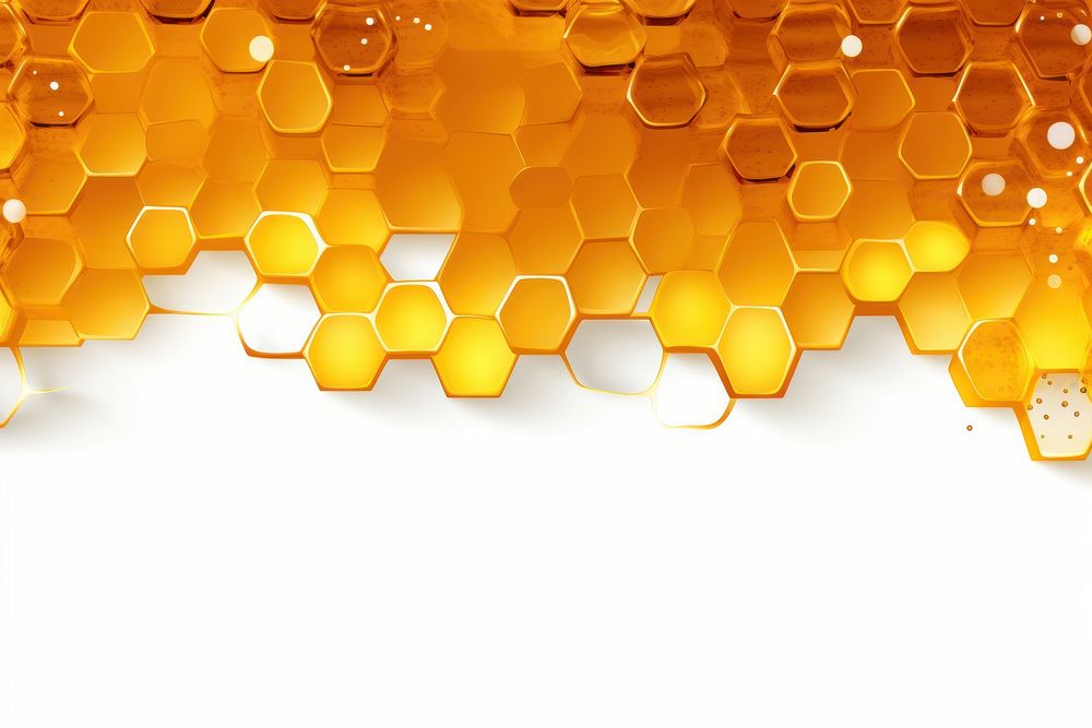 Honeycomb backgrounds line white background.