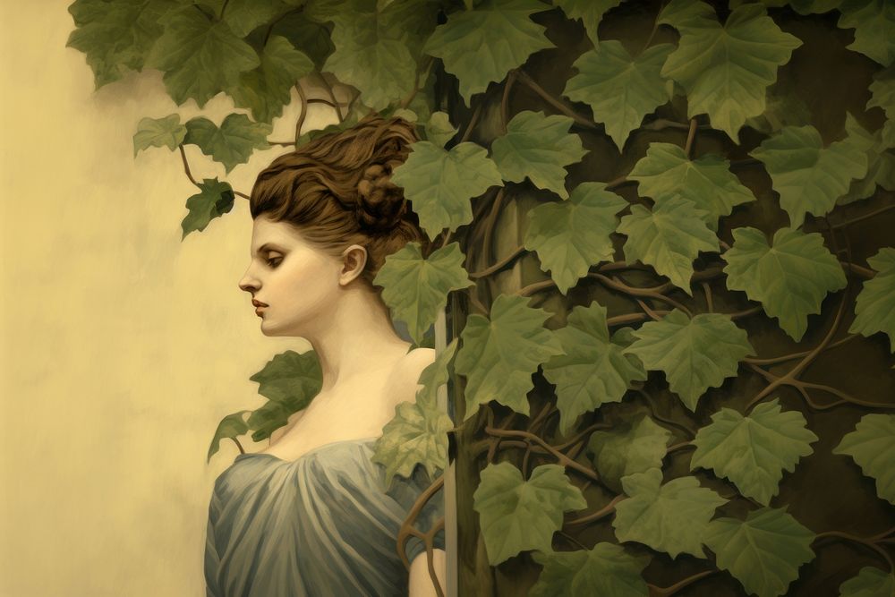 Illustration of Ivy painting art ivy.