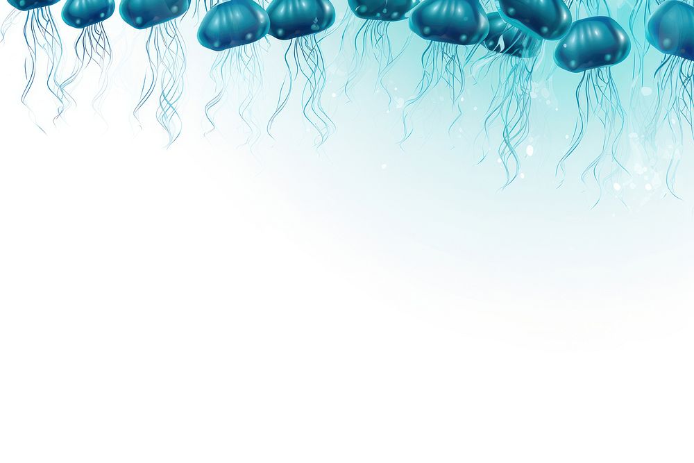 Jellyfish backgrounds line invertebrate.